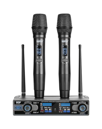 SGPRO D-332HH Dual Handheld UHF Wireless Microphone System