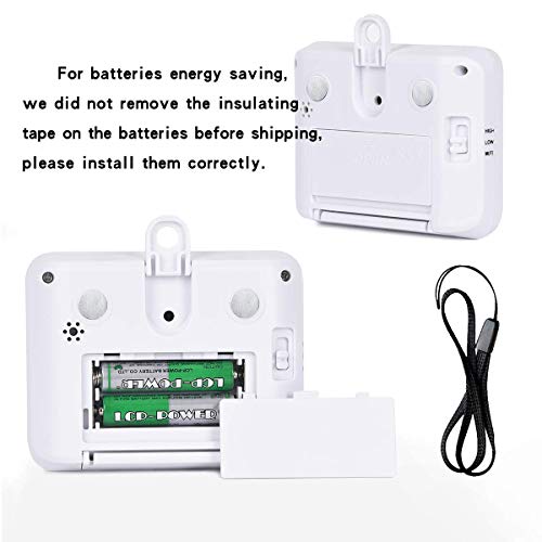 XREXS 4 Channel Digital Kitchen Timer Clock with Large LCD Display | 4 Groups Simultaneous Timing Countdown Up Pocket Timer, Magnetic Attachable (Battery Included)