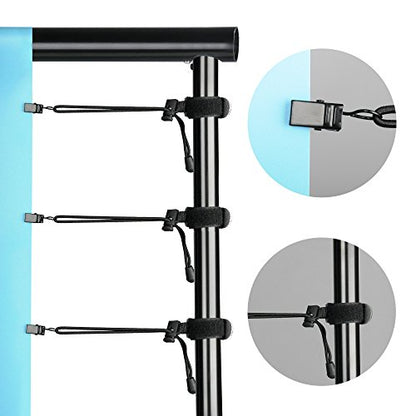 SLOW DOLPHIN Photo Video Studio 10x7ft(WxH) Adjustable Backdrop Support System Kit Background Stand with Carry Bag