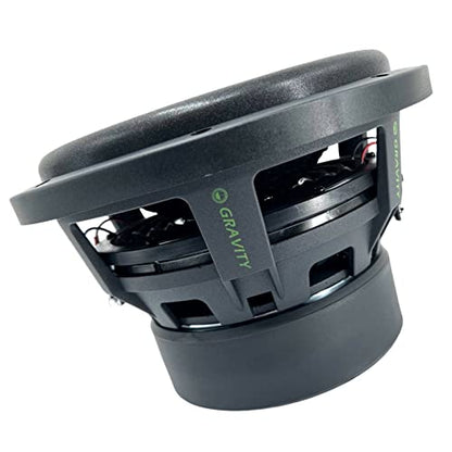 Gravity 1x 10 Inch 2000 Watt Car Audio Subwoofer w/ 4 Ohm DVC 10" Sub - Single - Feature Dual Voice Coil, Thick Magnet, Design for Car, ATV, Van, High Performance Car Show - size: 10 inch GW 4Ω