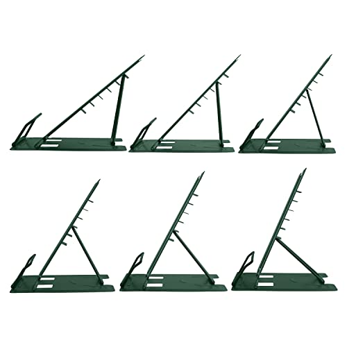 Honagu Metal Desk Book Holder, Adjustable Hands Free Holder for Cookbooks, Documents, Music Books, Textbooks, Tablets, Ipad (Military Green) - color: Military Green