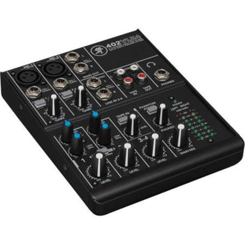 Mackie 402VLZ4, 4-channel Ultra Compact Mixer with High Quality Onyx Preamps | Onyx preamps with 2-band EQ and sealed rotary controls for broadcasting, live events and studio recording - style: 4-Channel