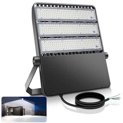 Outdoor LED Stadium Flood Lights 2400W Equivalent Super Bright | 52200LM Wall Mount 360W Parking lot Commercial Lighting for Basketball Court, Arena, Barn 5500K 85-277V Waterproof Yard Lamp - size: Large/360-1