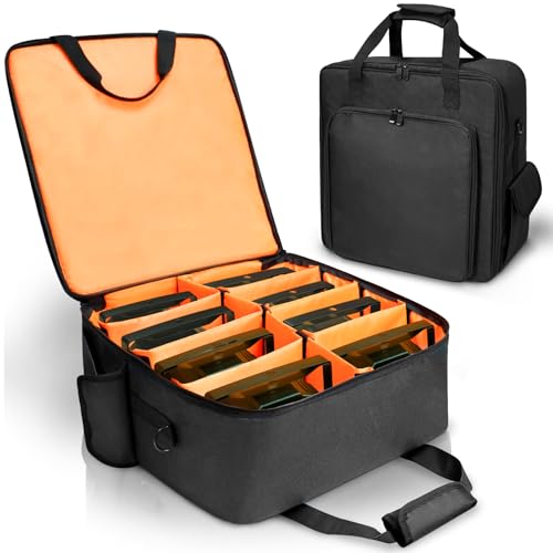 ORKELS Padded PAR Light Bag for 8 Lights, Stage Lighting Carry Case - size: 8 Par Lights Bag