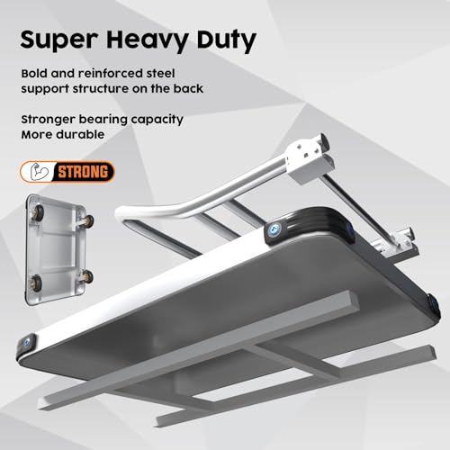 Lomive Heavy Duty Platform Truck Flat Moving Cart Hand Trucks, 2600Lbs Steel Push Cart Dolly, 48 x 24in Large Flatbed with 6'' 360 Degree Swivel Wheels for Easy Storage - size: 48" L X 24" W