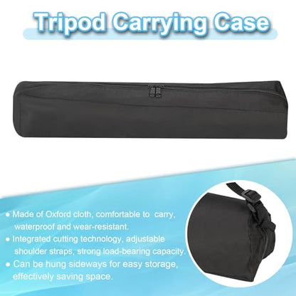 PATIKIL Tripod Carrying Case Oxford Cloth 23.62"x3.94" Black 2Pcs | Padded Tripod Bag with Handles for Light Stands Tripod Photography Accessories - size: 23.62"x3.94"