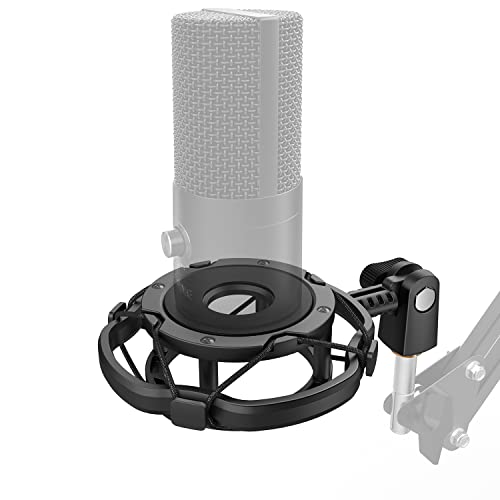 Fifine SK1 Vibration Reduction Microphone Shock Mount Holder for Desk Stand | Mic Mount Holder, Noise Elimination, with Thumbscrew, Pivot mount for Boom Arm