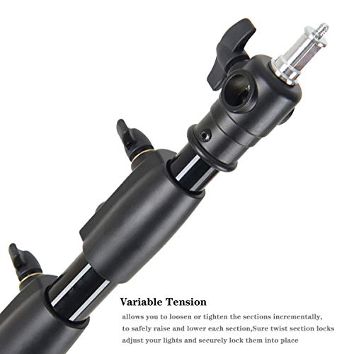 Godox 149 Inches Heavy Duty Aluminum Photography Light Tripod Stand for Aputure Ls60W 300D II Godox SL-60W SL-150II FV150 FV200 AD300PRO AD400PRO Studio Photography Lighting - size: 149 Inches