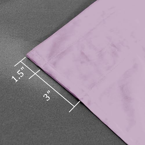 Hiasan Velvet Blackout Curtains 63 inches, 2 Panels, 52W x 63L, Purple - color: Purple, size: 52"W x 63"L (Pack of 2)