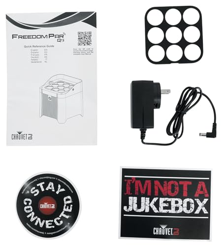 Audiosavings Bundle: (2) Chauvet DJ Freedom Par Q9 RGBA LED Wireless DMX Battery Par Can Wash Up-Light