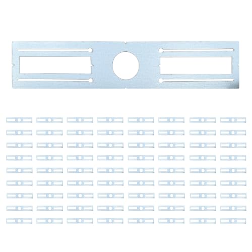 72 Pack New Construction Mounting Plate 3" - Galvanized Steel Slim Rough-in Bracket with Round Hole for LED Recessed Downlight Plate - size: 3