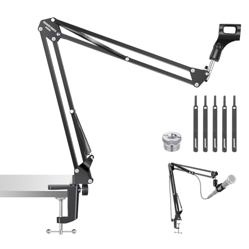 NEEWER Microphone Arm Stand, Suspension Scissor Boom Mic Desk Mount, MS006 - style: MS006
