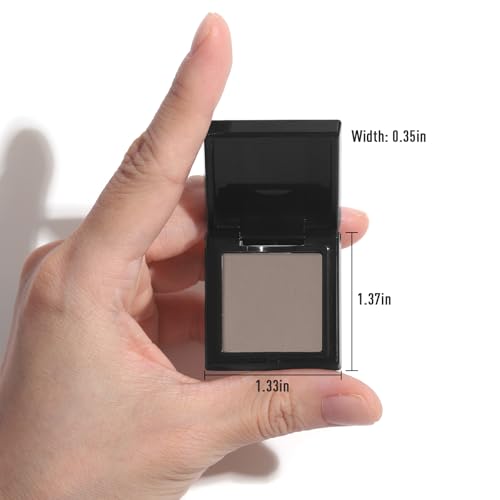 UCANBE Misty Taupe Single Eyeshadow Palette, Neutral Mini Matte Eye Shadow Powder, Highly Pigmented Professional Long-Lasting Waterproof Makeup Pallet for Daily Makeup, Office, Smoky Looks, Contouring - color: 24 Misty Taupe