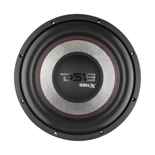 DS18 GEN-X104D Subwoofer in Black - 4 Layer Black Aluminum Voice Coil, 10", 800W Max Power, 400W RMS, Dual 4 Ohms, DVC - Powerful Car Audio Bass Speaker (1 Speaker) - style: 10-Inch