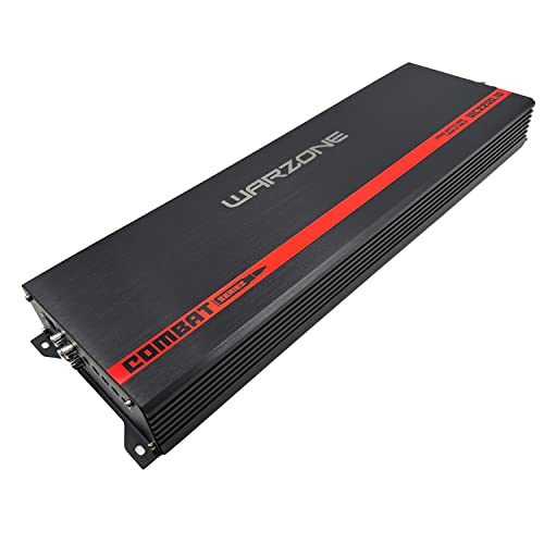 Warzone Series Car Amplifiers - True RMS Power Class D Amps, 1/2/4 Ohm Stable, Multi-Channel and Monoblock Options, Remote Sub Control (2200W / Monoblock) - size: 2200W / Monoblock