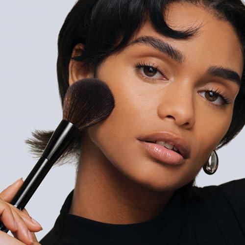 Saie All-Over Powder Makeup Brush - Large, Tapered, & Fluffy Setting Powder Brush for Lightweight, Effortless Application - Ultra-Soft, Cruelty-Free & Vegan Face Makeup Brushes (1 Count) - style: Powder Brush