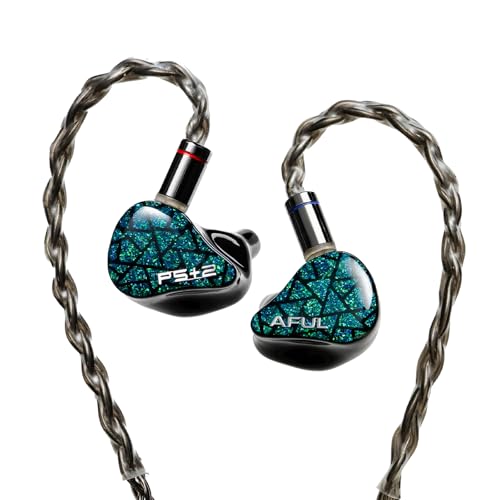 HiFiGo AFUL Performer 5+2/7 IEMs, 1 Micro Planar+2DD+4BA in-Ear Monitor with 3D Printed Acoustic Tube Structure, HiFi Wired Gaming Earbuds with 3.5mm Jack Detachable Cable for HiFi Music (3.5mm)