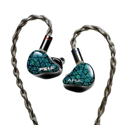HiFiGo AFUL Performer 5+2/7 IEMs, 1 Micro Planar+2DD+4BA in-Ear Monitor with 3D Printed Acoustic Tube Structure, HiFi Wired Gaming Earbuds with 3.5mm Jack Detachable Cable for HiFi Music (3.5mm)