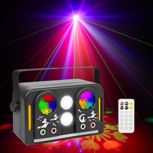 Stage Light DJ Lights, LED Strobe, Magic Effect, Sound Activated 40W Multi Functional Party Lights - color: 7 Effect