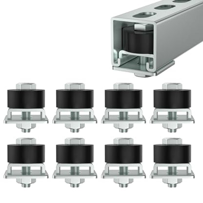 SKTREX Trolley Roller Wheels Limit Trolley Assembly Positioning for Unistrut Strut Channel with 1-5/8" Wide and All 1-5/8" or Taller Strut Channel Pack of 8 - style: Pack of 8