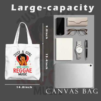 Aesthetic Music Floral Tote Bag for Women, Reusable Canvas Bag with Musical & Botanical Design, Daily Use Gift - color: White-music-014
