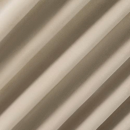 Sun Zero Hampshire Velvet Noise Reducing Thermal Extreme 100% Total Blackout Back Tab/Rod Pocket Curtain Panel, Ecru Off-White, 50" W x 108" L (1 Panel) - color: Ecru Off-white, size: 50"W x 108"L (Pack of 1)
