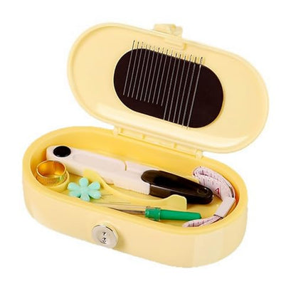 Yellow Sewing Project Kit, 140 Pcs Travel Family Sewing Supplies Repair Kit Portable Small Traveler Sewing Kit Sewing Thread Accessories DIY Sewing Supplies Organizer (Yellow) - color: Yellow