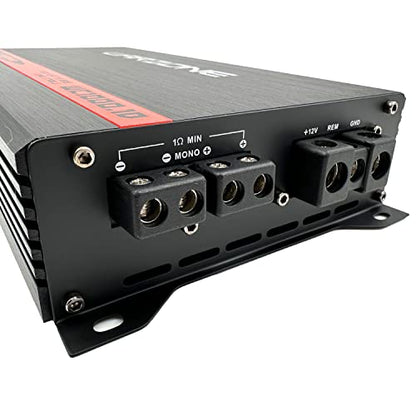 Warzone Series Car Amplifiers - True RMS Power Class D Amps, 1/2/4 Ohm Stable, Multi-Channel and Monoblock Options, Remote Sub Control (1000W / Monoblock) - size: 1000 watt Mono