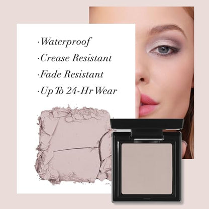 UCANBE Misty Mauve Single Eyeshadow Palette, Neutral Matte Mini Eye Shadow Powder, Highly Pigmented Professional Long-Lasting Waterproof Makeup Pallet - color: 21 Misty Mauve Gray