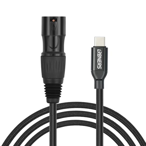 3.3FT USB-C to XLR Male Cable, USB-C to XLR Male Adapter Cable for Active Speakers, Mixers, Power Amplifiers and Professional Audio Equipment - size: XLR Male, style: 3.3FT