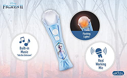 Disney Frozen Toy Microphone for Kids with Music and Lights, Toddler Toys - color: Frozen