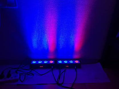 LED Par bar Wall wash Stage Light,SENLAN 4pcsX3W RGB 3-in-1 LED and Full Aluminum House of 7 Modes DMX512 for Disco/Party/Theater