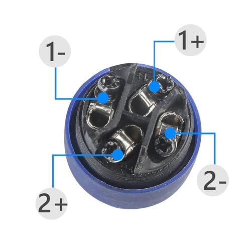 MAD OWL Speaker Plug Speakon Connector, Speaker Jacks and Connectors Nl4fx Speakon Cables, Nl4fc Male Female Converter Nl2fx Plug Speakers Powercon Twist Lock (4 Sets of Male and Female) (Pack of 2) - size: 4 Set (Pack of 2)