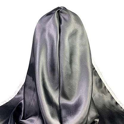 Scary Nun Mask, Latex Nightmare Masks with Scraf Halloween Scream Women Nun's Costume Conjuring Full Head Headwear Party Props