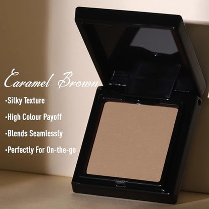 UCANBE Caramel Brown Single Eyeshadow Palette, Mini Matte Eye Shadow Powder, Highly Pigmented Professional Long-Lasting Waterproof Makeup Pallet for Daily Wear, Natural Looks & Smokey Eyes - color: 23 Caramel Brown