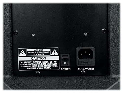 Rockville DX15 2000W 15” Powered PA Speaker, 2-Channel Mixer, XLR & 1/4” Inputs, Dual-Angle Pole Mount, Stage Monitor Angle, Perfect for Live Sound, Events, Venues & DJs | 2000W Peak/500W RMS, 1000W Program, XLR/1/4" Mic and Line Inputs, XLR Output, Built