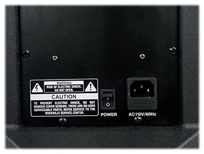 Rockville DX15 2000W 15” Powered PA Speaker, 2-Channel Mixer, XLR & 1/4” Inputs, Dual-Angle Pole Mount, Stage Monitor Angle, Perfect for Live Sound, Events, Venues & DJs | 2000W Peak/500W RMS, 1000W Program, XLR/1/4" Mic and Line Inputs, XLR Output, Built