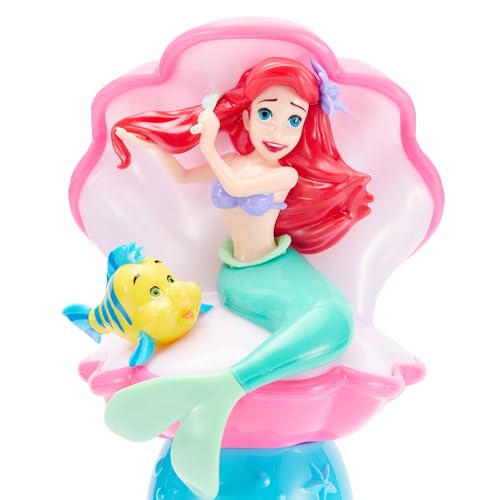 Disney Store Official The Little Mermaid Ariel & Flounder Light & Sound Bubble Wand - Interactive LED Toy, Perfect for Kids & Fans - Ideal for Outdoor Play & Parties, Durable and Safe - style: Ariel & Flounder