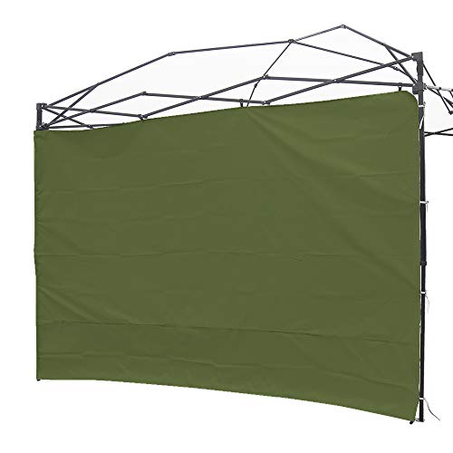 Canopy Sunwall Sidewall Gazebos Tent for 10x10ft Pop up Straight Leg Green | Waterproof Gazebos Outdoor Instant Canopies 1 Pcs Canopy Sidewall Only - color: Army Green, size: 10 x 10 ft (1 piece)