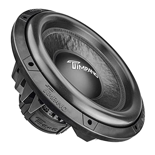 Timpano 15 Inch Subwoofer D4 2500 Watts Max Power Dual 4 Ohm, 15 Subwoofer Speaker 23.5 mm High Xmax, TPT-T2500-15 D4, 3 in Voice Coil, Competition Sub Woofer for Car Audio Systems (Single) - size: 15 Inch - Dual 4 Ohm