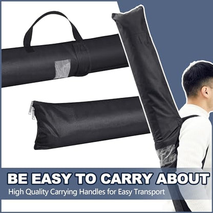 Aliceset 2 Pcs Flag Carrying Case Storage Bag Feather Cloth Banner Carrier Teardrop Flag Pole Bags Kit Waterproof Oxford Mic Stand Tripod Carrying Case Portable, 5.9 x 60 in