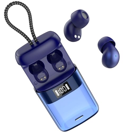 Sleep Earbuds Bluetooth 6.0 in Ear, Sleep Headphones with Sleep Monitor APP, 2026 Mini Sleep Ear Buds with Small Earplugs for Side Sleepers, 48H Playtime Sleep Earphones with Sleep Mode Deep Blue