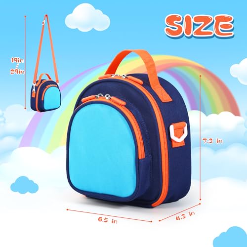 Carrying Case Compatible with Yoto Mini 2024 Edition & Headphone - color: Blue