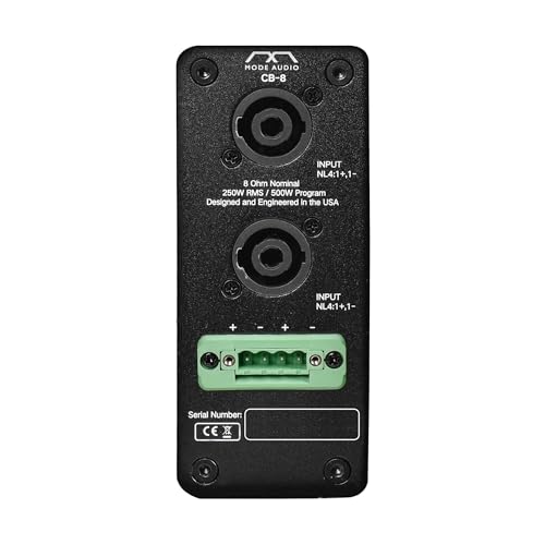 Sound Town Mode Audio 8" High-Fidelity Passive Full-Range Loudspeaker with Italian FaitalPRO Neodymium Driver, Birch Plywood, Black (CB-8) - color: Off-Black, size: 8"