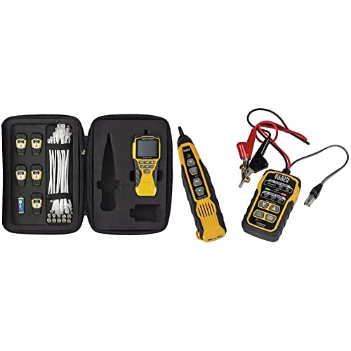 Klein Tools VDV501-853 CoaxialCable Tester, Scout Pro 3 with Test-n-Map Remote, Includes Remotes #2 - #6, Tests Voice, Data and Video Cable & VDV500-820 Cable Tracer with Probe Tone Pro Kit