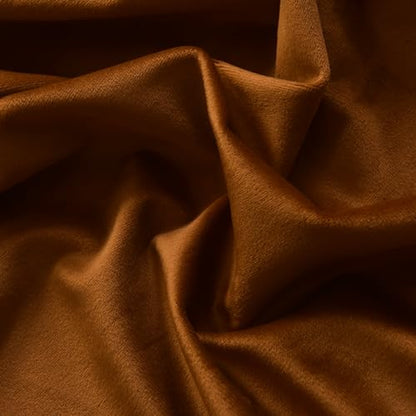 Roslynwood Velvet Brown Curtains 63 inch Long - Curtains Rod Pocket Thermal Insulated Block Light Kitchen Window Curtains Drapes for Bedroom, W52 x L63, 2 Panels - color: Brown, size: 52"W x 63"L (Pack of 2)