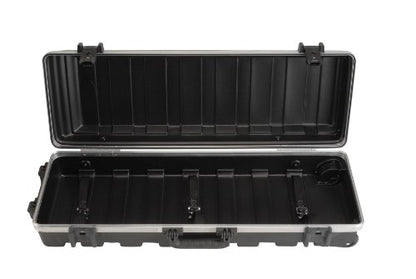 SKB Compact Stand Case 36-1/2 x 11-7/8 x 8-1/4 with Wheels & Straps, TSA Latches, Over molded Handle | TSA Latches for Air Travel, Over-Molded Tow Handle, Straps Included, Holds Stands and Pedals, Rugged 36.5 in. Shell - size: 36-1/2 x 11-7/8 x 8-1/4 inch