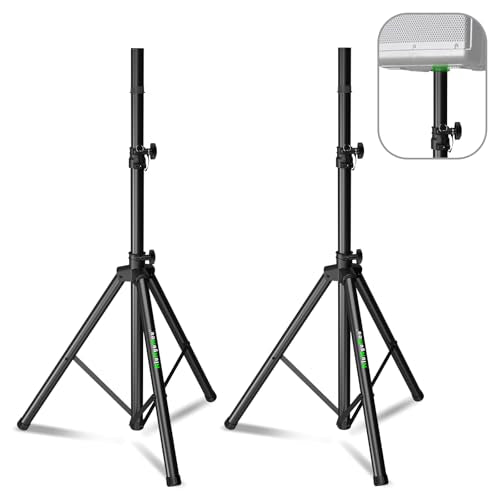 Pair of Speaker Tripod Stands 43.7"-70.8" PA DJ 35mm Mount Insert