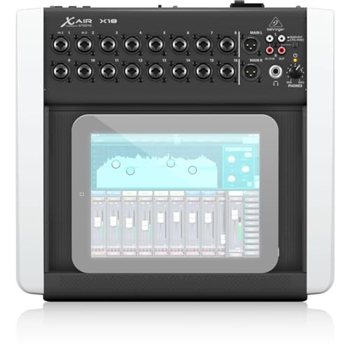 Behringer X Air X18 18-Channel 12-Bus Digital Mixer, Bundle with TAPH100 Headphones and 2x 25' XLR Microphone Cable