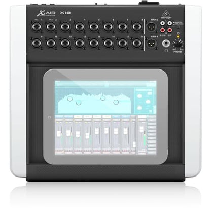 Behringer X Air X18 18-Channel 12-Bus Digital Mixer, Bundle with TAPH100 Headphones and 2x 25' XLR Microphone Cable